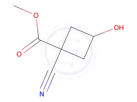 Chemical structure of Methyl 1-cyano-3-hydroxycyclobutane-1-carboxylate