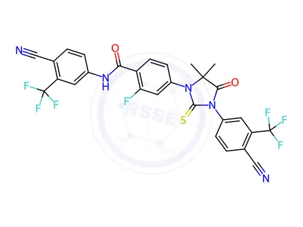 Chemical structure of Enzalutamide Impurity E