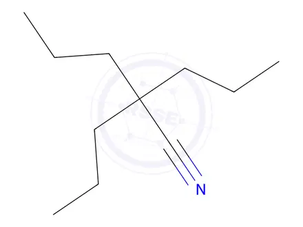 Chemical structure of 2,2-Dipropylpentanenitrile