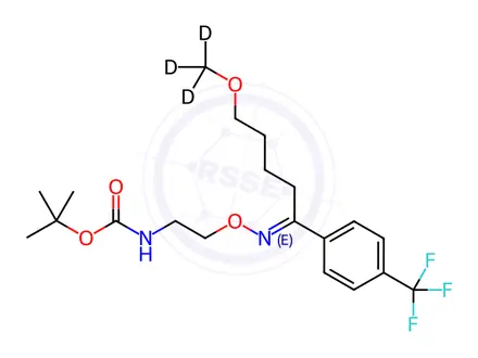 Chemical structure of N-Boc Fluvoxamine-d3
