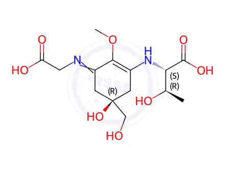 Chemical structure of Porphyra 334