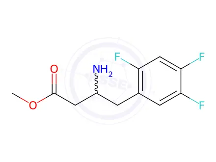 Chemical structure of Sitagliptin Phosphate Impurity 60 Monomer