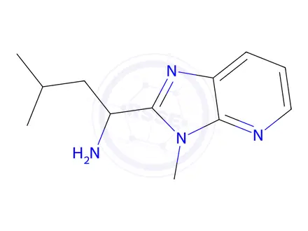Chemical structure of 3-Methyl-1-(3-methyl-3h-imidazo[4,5-b]pyridin-2-yl)butan-1-amine