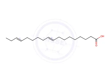 Chemical structure of 9,15-octadecadienoic acid