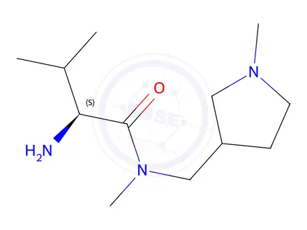 Chemical structure of (2S)-2-Amino-N,3-dimethyl-N-((1-methylpyrrolidin-3-yl)methyl)butanamide
