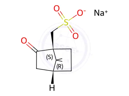 Chemical structure of D-Camphor-10-sulfonic Acid Sodium Salt