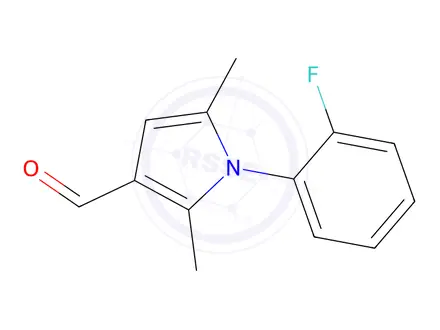 Chemical structure of 1-(2-FLUORO-PHENYL)-2,5-DIMETHYL-1H-PYRROLE-3-CARBALDEHYDE