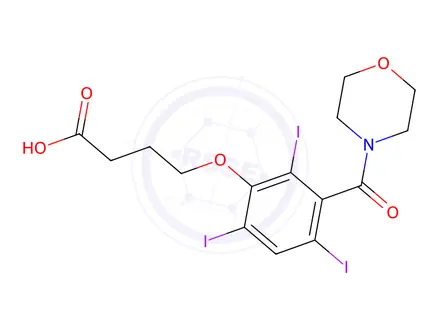 Chemical structure of Iobutoic acid