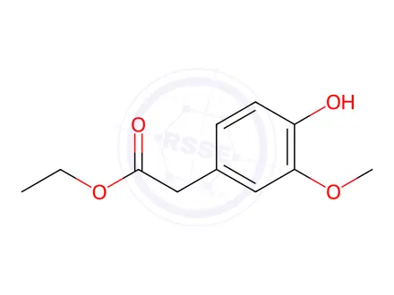 Chemical structure of Ethyl 2-(4-Hydroxy-3-methoxyphenyl)acetate