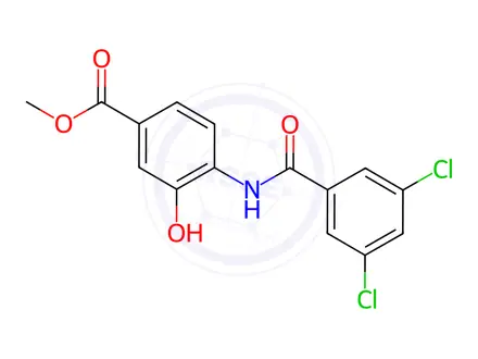 Chemical structure of Tafamidis Impurity 32