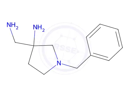 Chemical structure of 3-(Aminomethyl)-1-benzylpyrrolidin-3-amine