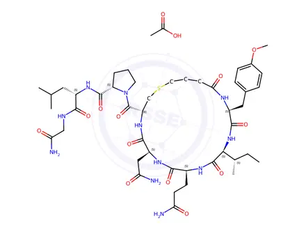 Chemical structure of Carbetocin Acetate