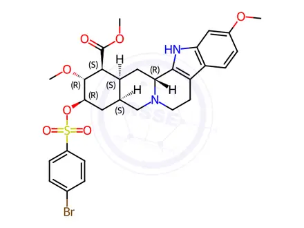 Chemical structure of p-Bromobenzenesulfonate Reserpic Acid Methyl Ester