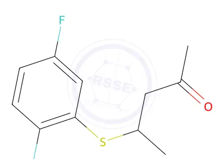 Chemical structure of 4-((2,5-Difluorophenyl)thio)pentan-2-one