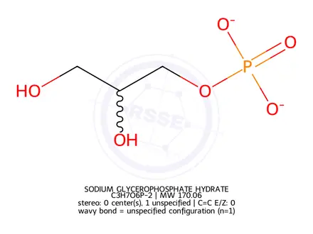 Chemical structure of Glycerol Impurity 210 Hydrate (Sodium Glycerophosphate Hydrate)