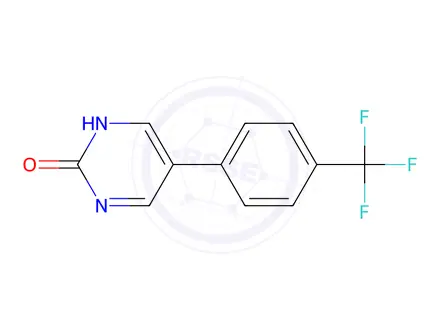 Chemical structure of 5-(4-(Trifluoromethyl)phenyl)pyrimidin-2-ol