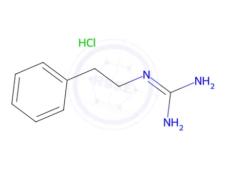 Chemical structure of 1-Phenethylguanidine hydrochloride