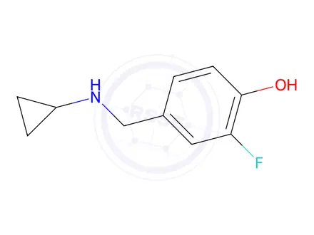 Chemical structure of 4-((Cyclopropylamino)methyl)-2-fluorophenol