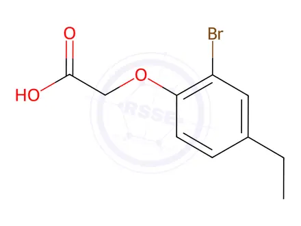 Chemical structure of 2-(2-Bromo-4-ethylphenoxy)acetic acid