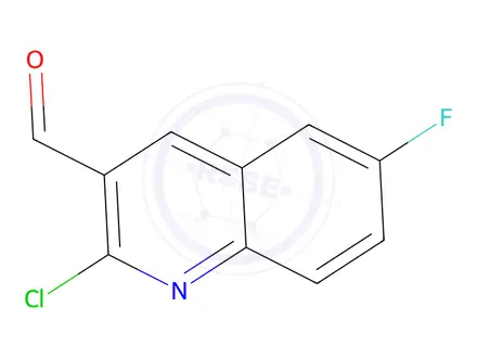 Chemical structure of 2-Chloro-6-fluoroquinoline-3-carboxaldehyde