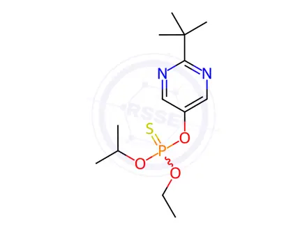 Chemical structure of Tebupirimfos