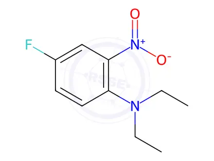 Chemical structure of N,N-diethyl-4-fluoro-2-nitroaniline