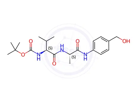 Chemical structure of Boc-Val-Ala-PAB