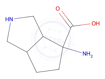 Chemical structure of 4-Aminooctahydrocyclopenta[c]pyrrole-4-carboxylic acid
