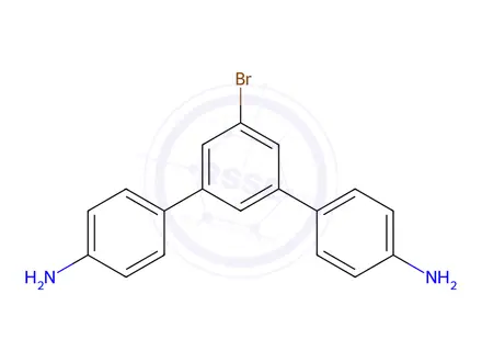 Chemical structure of [1,1':3',1''-Terphenyl]-4,4''-diamine, 5'-bromo-