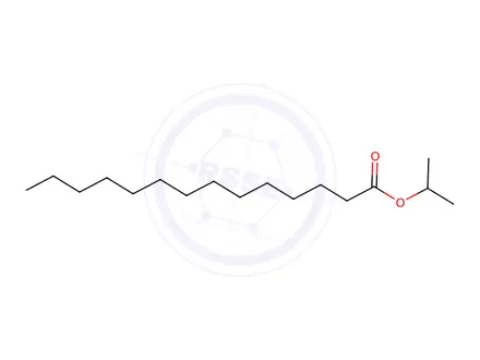 Chemical structure of Isopropyl Tetradecanoate