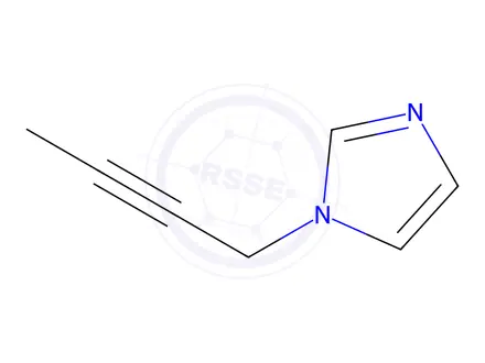 Chemical structure of Imidazole, 1-(2-butynyl)-(8CI)