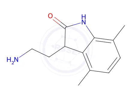 Chemical structure of 3-(2-Aminoethyl)-4,7-dimethylindolin-2-one