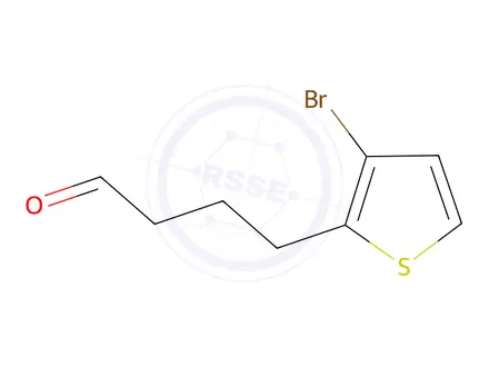 Chemical structure of 4-(3-Bromothiophen-2-yl)butanal