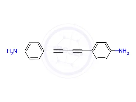 Chemical structure of 4,4'-(Buta-1,3-diyne-1,4-diyl)dianiline