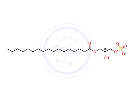 Chemical structure of 17:0 Lyso PA
