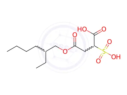 Chemical structure of 4-((2-ethylhexyl)oxy)-4-oxo-2-sulfobutanoic acid