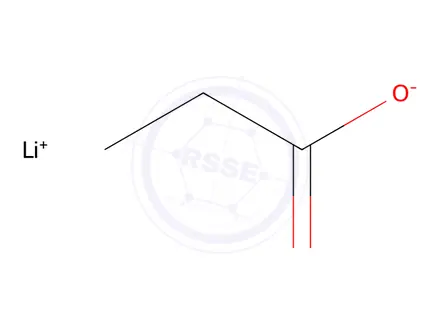 Chemical structure of Lithium propionate