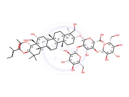 Chemical structure of alpha-Aescin