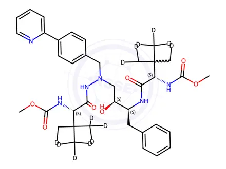 Chemical structure of Atazanavir-d18