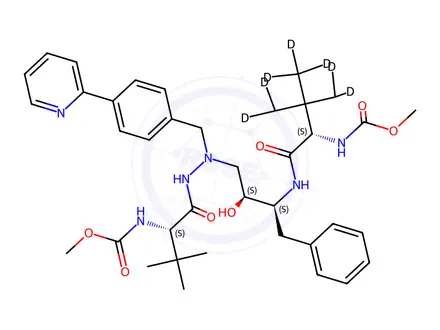 Chemical structure of Atazanavir-d9