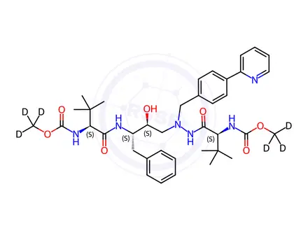 Chemical structure of Atazanavir-d6