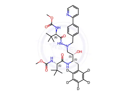 Chemical structure of Atazanavir-d5