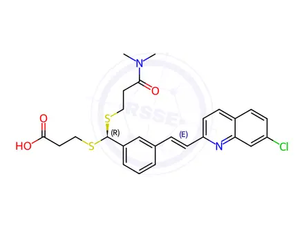 Chemical structure of MK-571 Impurity 1 (Verlukast)