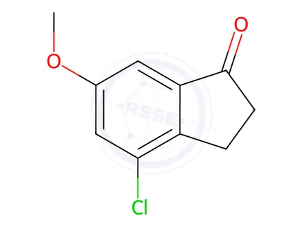 Chemical structure of 4-Chloro-6-methoxy-indan-1-one