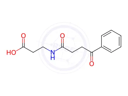 Chemical structure of 3-[(4-oxo-4-phenylbutanoyl)amino]propanoic acid