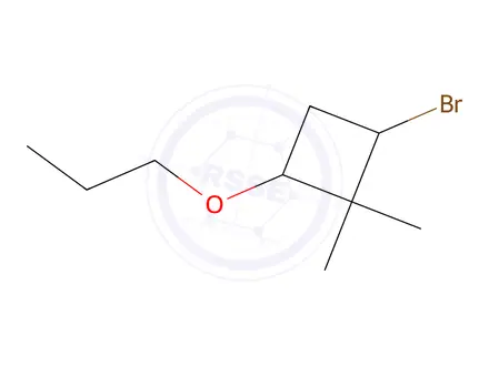 Chemical structure of 2-Bromo-1,1-dimethyl-4-propoxycyclobutane