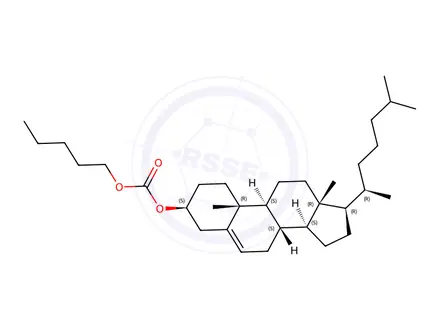 Chemical structure of CHOLESTEROL N-AMYL CARBONATE