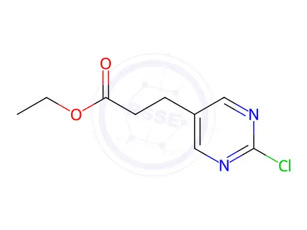 Chemical structure of Ethyl 3-(2-chloropyrimidin-5-yl)propanoate