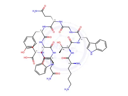 Chemical structure of Melanocyte Protein PMEL 17 (130-138) (human)