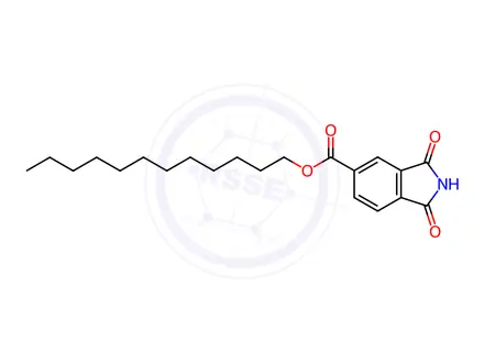 Chemical structure of 2,3-Dihydro-1,3-dioxo-1H-isoindole-5-carboxylic acid dodecyl ester